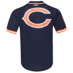 NFL CHICAGO BEARS CLASSIC CHEMISE BOUTONNÉE EN FILET POUR HOMME (MARINE MINUIT/ORANGE)