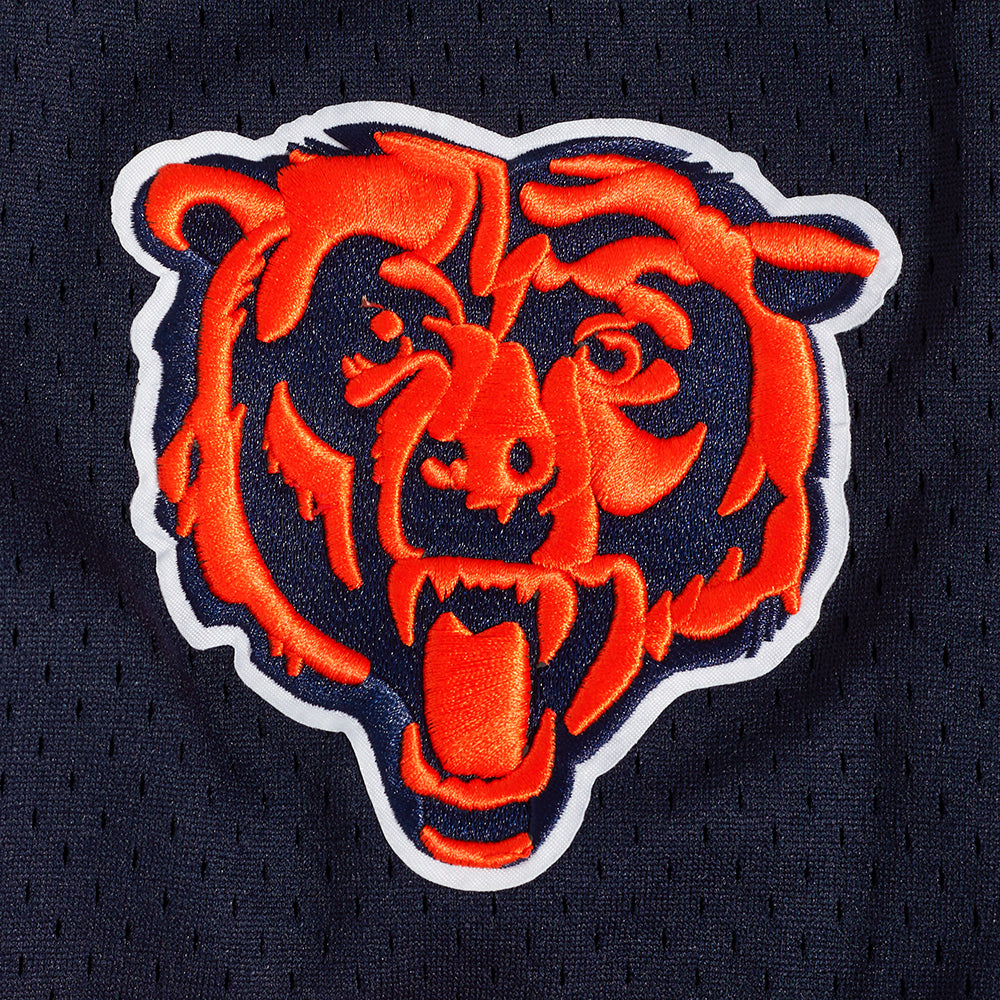 NFL CHICAGO BEARS CLASSIC CHEMISE BOUTONNÉE EN FILET POUR HOMME (MARINE MINUIT/ORANGE)