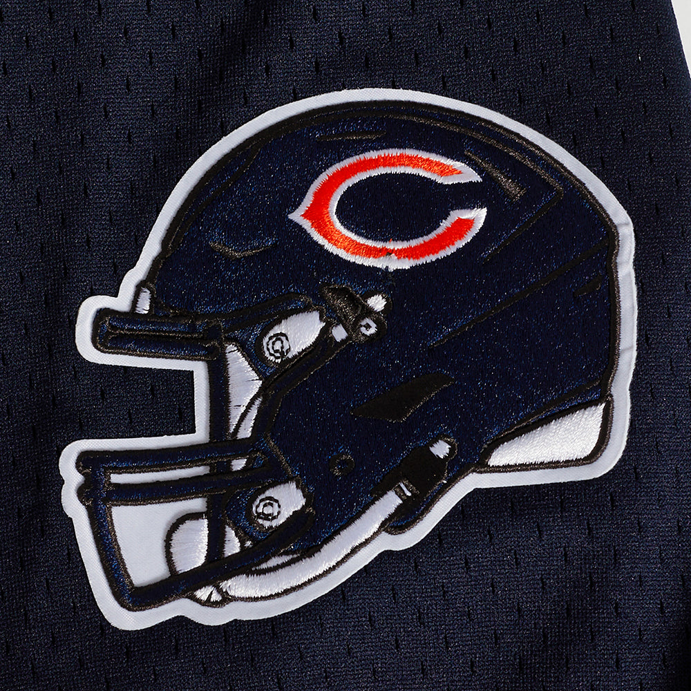 NFL CHICAGO BEARS CLASSIC CHEMISE BOUTONNÉE EN FILET POUR HOMME (MARINE MINUIT/ORANGE)