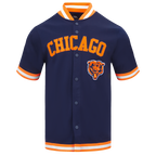 NFL CHICAGO BEARS CLASSIC BLOUSON D'ÉCHAUFFEMENT POUR HOMME (MARINE MINUIT/ORANGE)