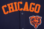 NFL CHICAGO BEARS CLASSIC BLOUSON D'ÉCHAUFFEMENT POUR HOMME (MARINE MINUIT/ORANGE)