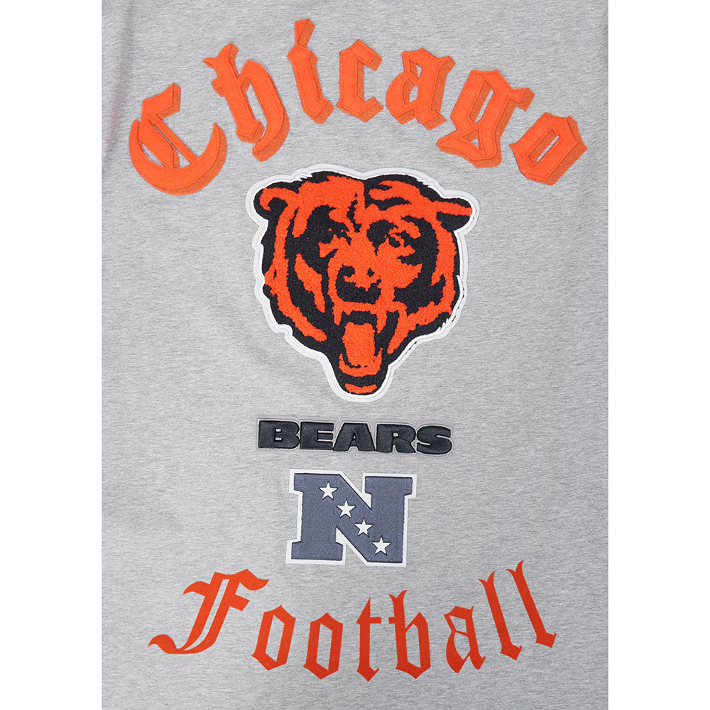 NFL CHICAGO BEARS OLD ENGLISH MEN'S SJ TEE (HEATHER GREY)