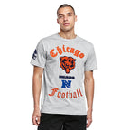 NFL CHICAGO BEARS OLD ENGLISH MEN'S SJ TEE (HEATHER GREY)