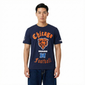 NFL CHICAGO BEARS OLD ENGLISH MEN'S SJ TEE (MIDNIGHT NAVY)
