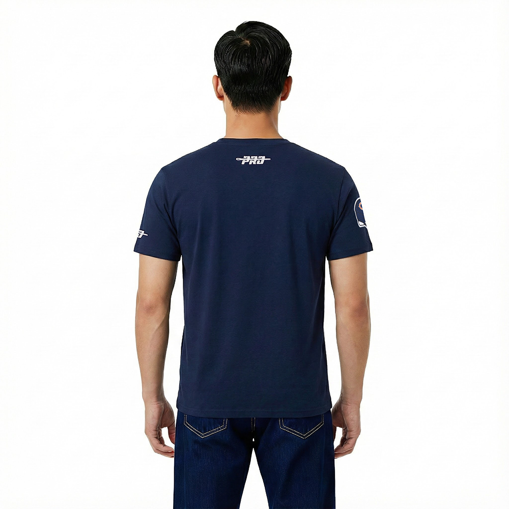 NFL CHICAGO BEARS OLD ENGLISH MEN'S SJ TEE (MIDNIGHT NAVY)