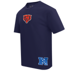 NFL CHICAGO BEARS WINGSPAN T-SHIRT EN JERSEY DE COTON À ÉPAULES TOMBANTES POUR HOMME (MARINE MINUIT)
