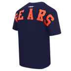 NFL CHICAGO BEARS WINGSPAN T-SHIRT EN JERSEY DE COTON À ÉPAULES TOMBANTES POUR HOMME (MARINE MINUIT)
