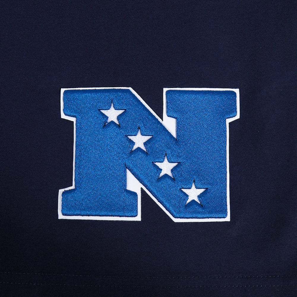 NFL CHICAGO BEARS WINGSPAN T-SHIRT EN JERSEY DE COTON À ÉPAULES TOMBANTES POUR HOMME (MARINE MINUIT)