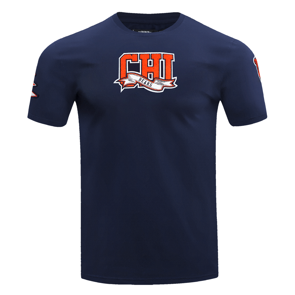 NFL CHICAGO BEARS TEAM PENNANTS MEN'S   TEE (MIDNIGHT NAVY)