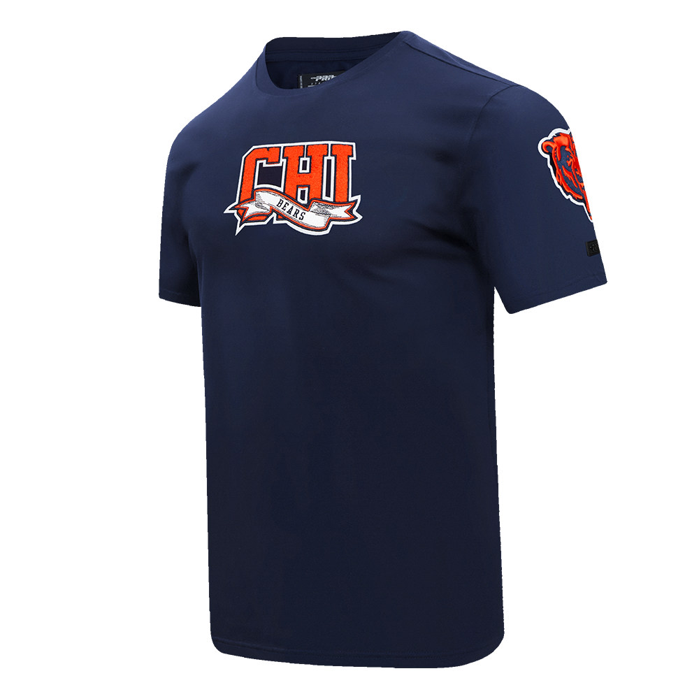 NFL CHICAGO BEARS TEAM PENNANTS MEN'S   TEE (MIDNIGHT NAVY)