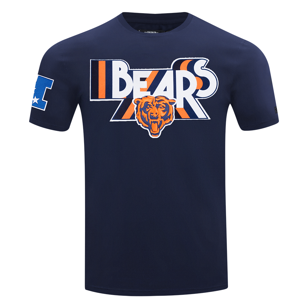 NFL CHICAGO BEARS RETRO ELEVATION MEN'S SINGLE JERSEY TEE (MIDNIGHT NAVY)