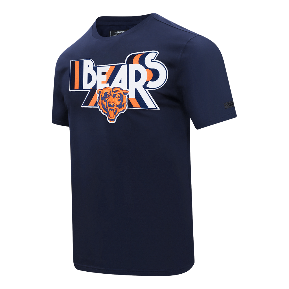 NFL CHICAGO BEARS RETRO ELEVATION T-SHIRT EN JERSEY SIMPLE POUR HOMME (MARINE MINUIT)