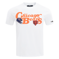 NFL CHICAGO BEARS SOUVENIR T-SHIRT EN JERSEY SIMPLE POUR HOMME (BLANC)