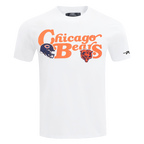 NFL CHICAGO BEARS SOUVENIR T-SHIRT EN JERSEY SIMPLE POUR HOMME (BLANC)