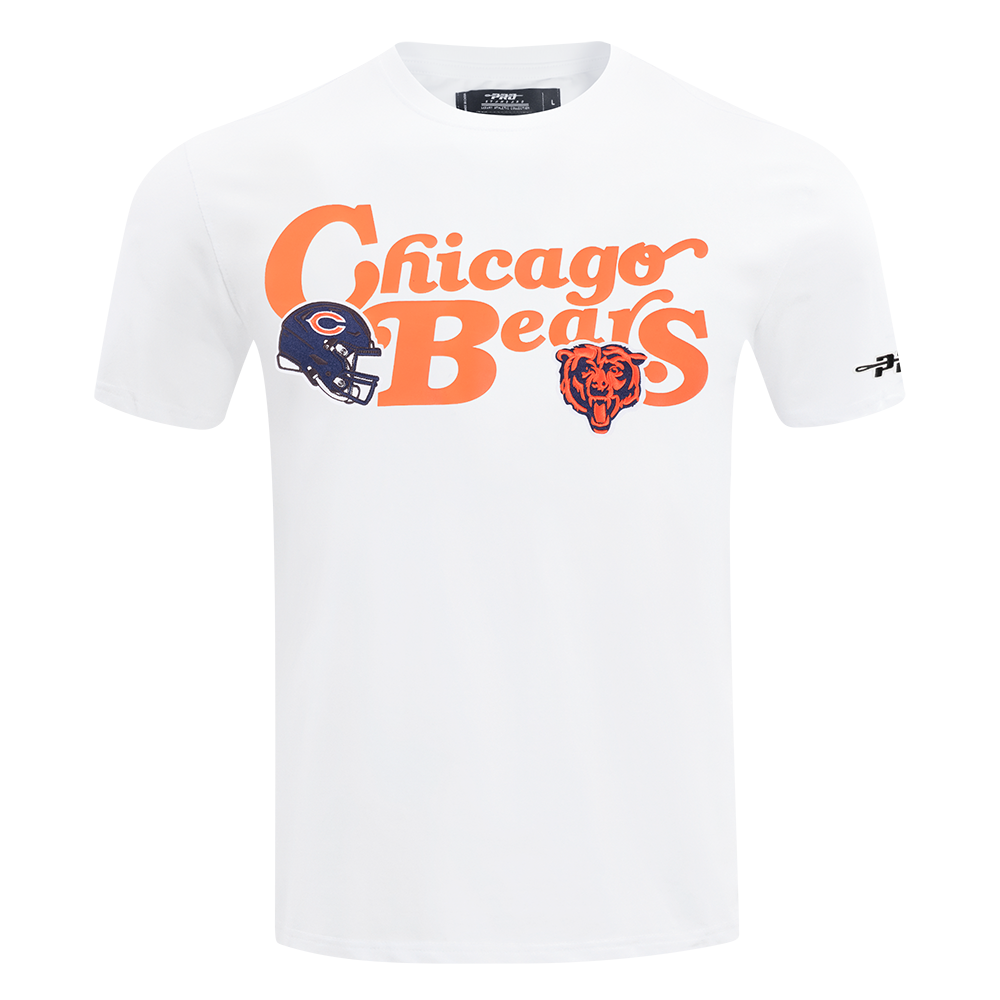 NFL CHICAGO BEARS SOUVENIR T-SHIRT EN JERSEY SIMPLE POUR HOMME (BLANC)