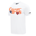 NFL CHICAGO BEARS SOUVENIR T-SHIRT EN JERSEY SIMPLE POUR HOMME (BLANC)