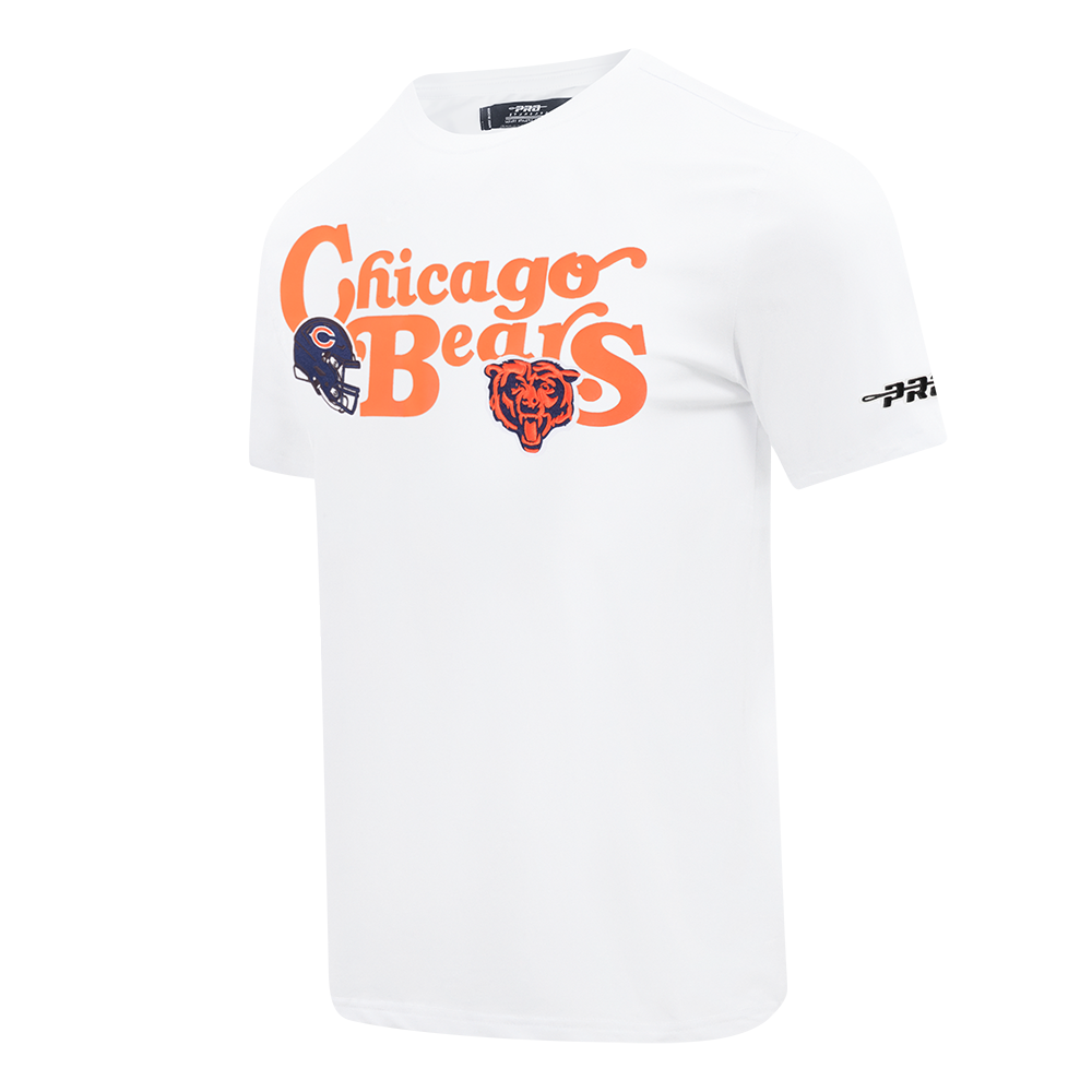 NFL CHICAGO BEARS SOUVENIR T-SHIRT EN JERSEY SIMPLE POUR HOMME (BLANC)