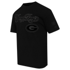 NFL CHICAGO BEARS REBEL ATHLETICS T-SHIRT EN JERSEY SIMPLE À LOGO EMPILÉ POUR HOMME (NOIR)
