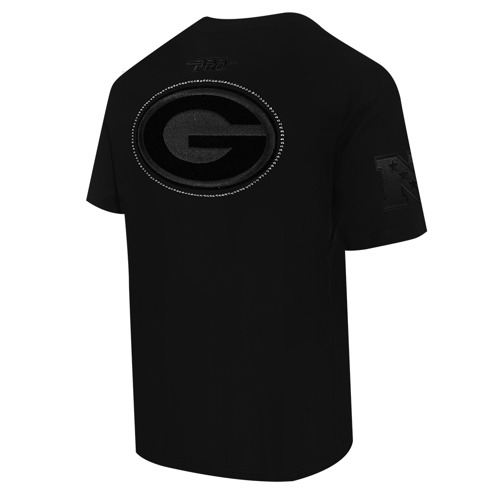 NFL CHICAGO BEARS REBEL ATHLETICS T-SHIRT EN JERSEY SIMPLE À LOGO EMPILÉ POUR HOMME (NOIR)
