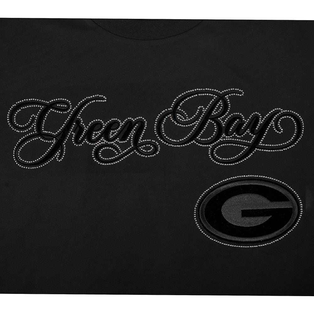 NFL CHICAGO BEARS REBEL ATHLETICS T-SHIRT EN JERSEY SIMPLE À LOGO EMPILÉ POUR HOMME (NOIR)