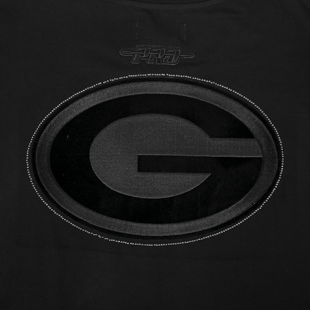 NFL CHICAGO BEARS REBEL ATHLETICS T-SHIRT EN JERSEY SIMPLE À LOGO EMPILÉ POUR HOMME (NOIR)