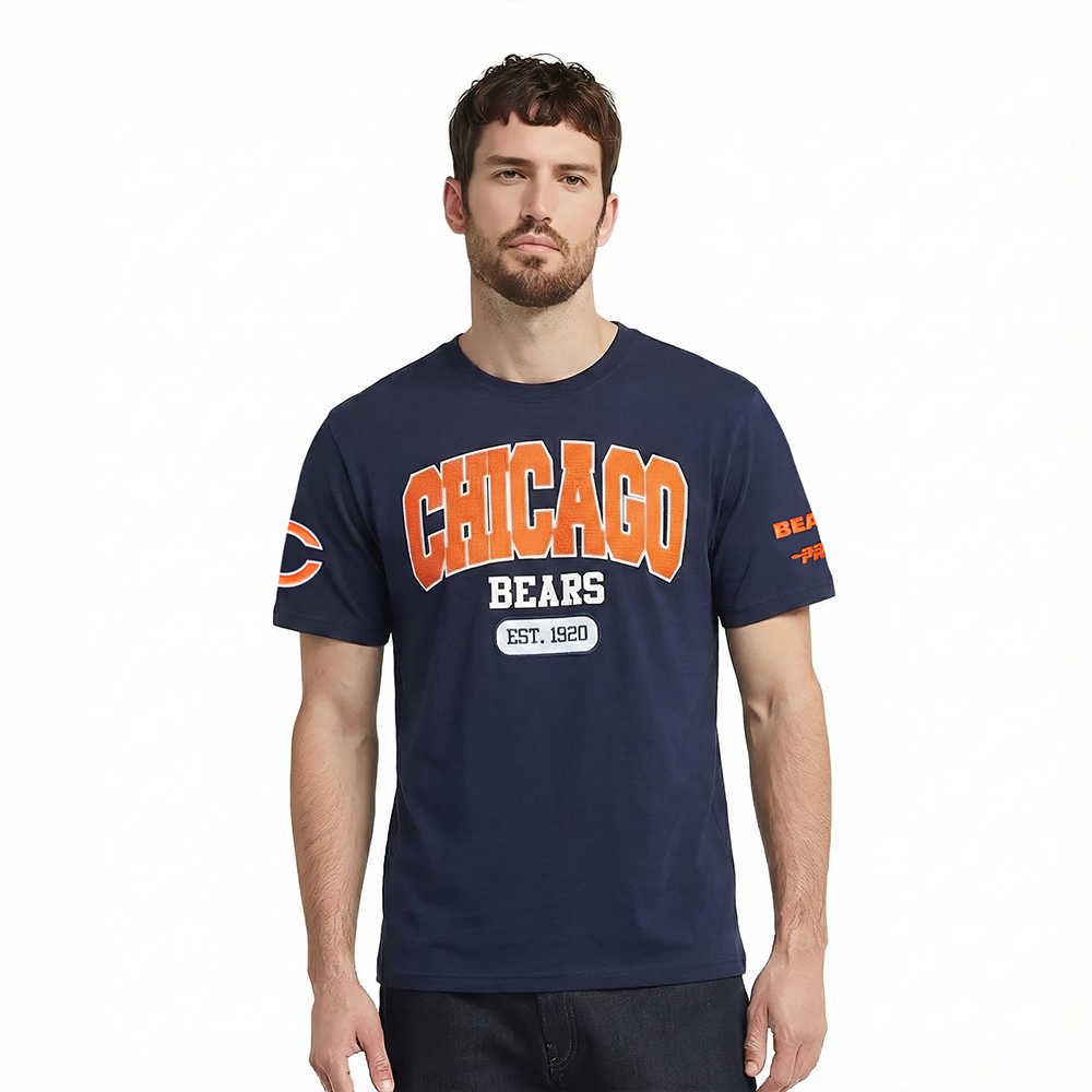 NFL CHICAGO BEARS CITY ARCH MEN'S SJ TEE (MIDNIGHT NAVY)