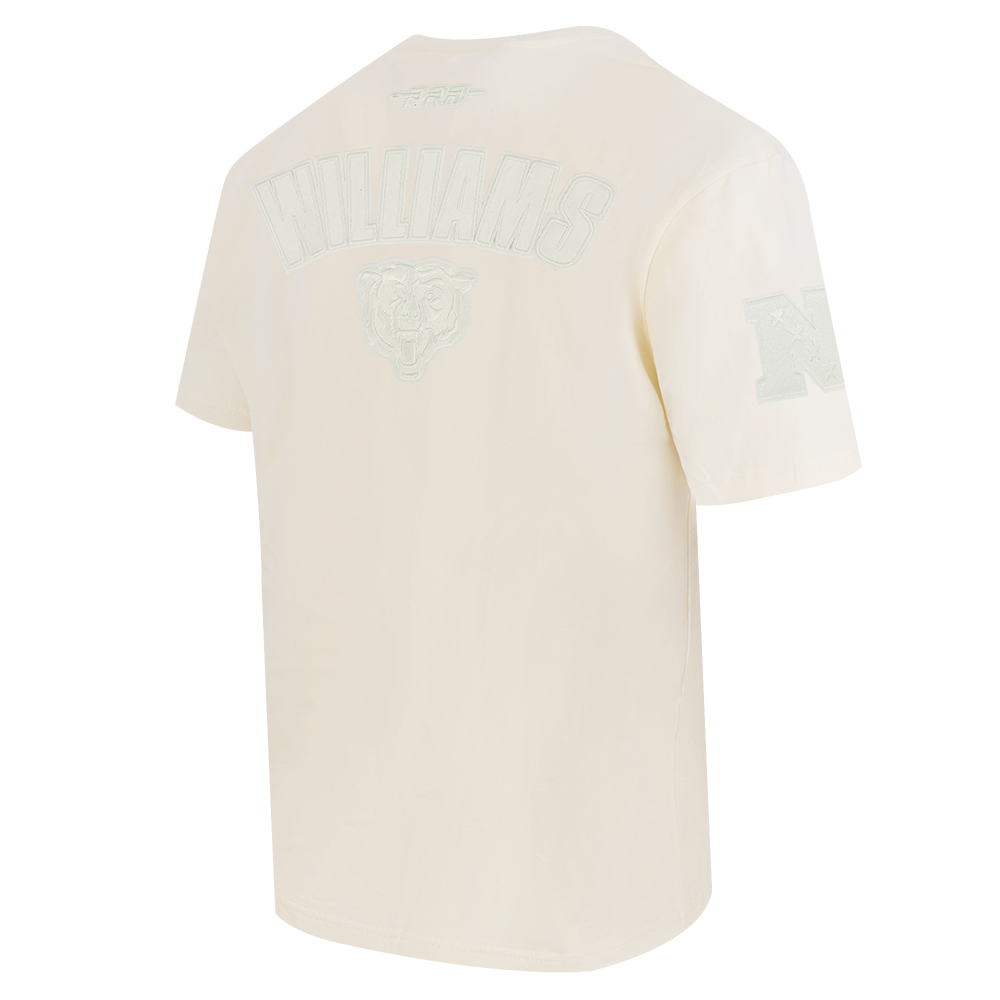 NFL CHICAGO BEARS CALEB WILLIAMS #18 NEUTRAL CJ DROP SHOULDER POUR HOMME (COQUILLE D'ŒUF)
