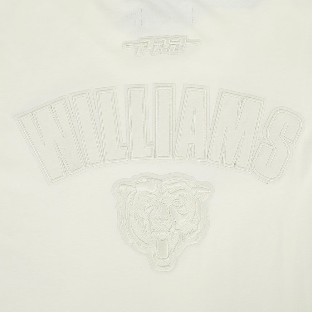 NFL CHICAGO BEARS CALEB WILLIAMS #18 NEUTRAL CJ DROP SHOULDER POUR HOMME (COQUILLE D'ŒUF)