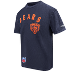 NFL CHICAGO BEARS FIRST TEAM MEN'S S/S TEE (WASHED MIDNIGHT NAVY)