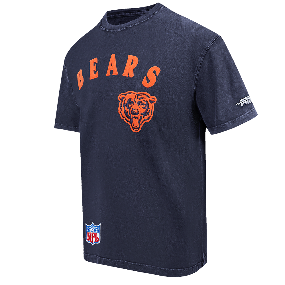 NFL CHICAGO BEARS FIRST TEAM MEN'S S/S TEE (WASHED MIDNIGHT NAVY)