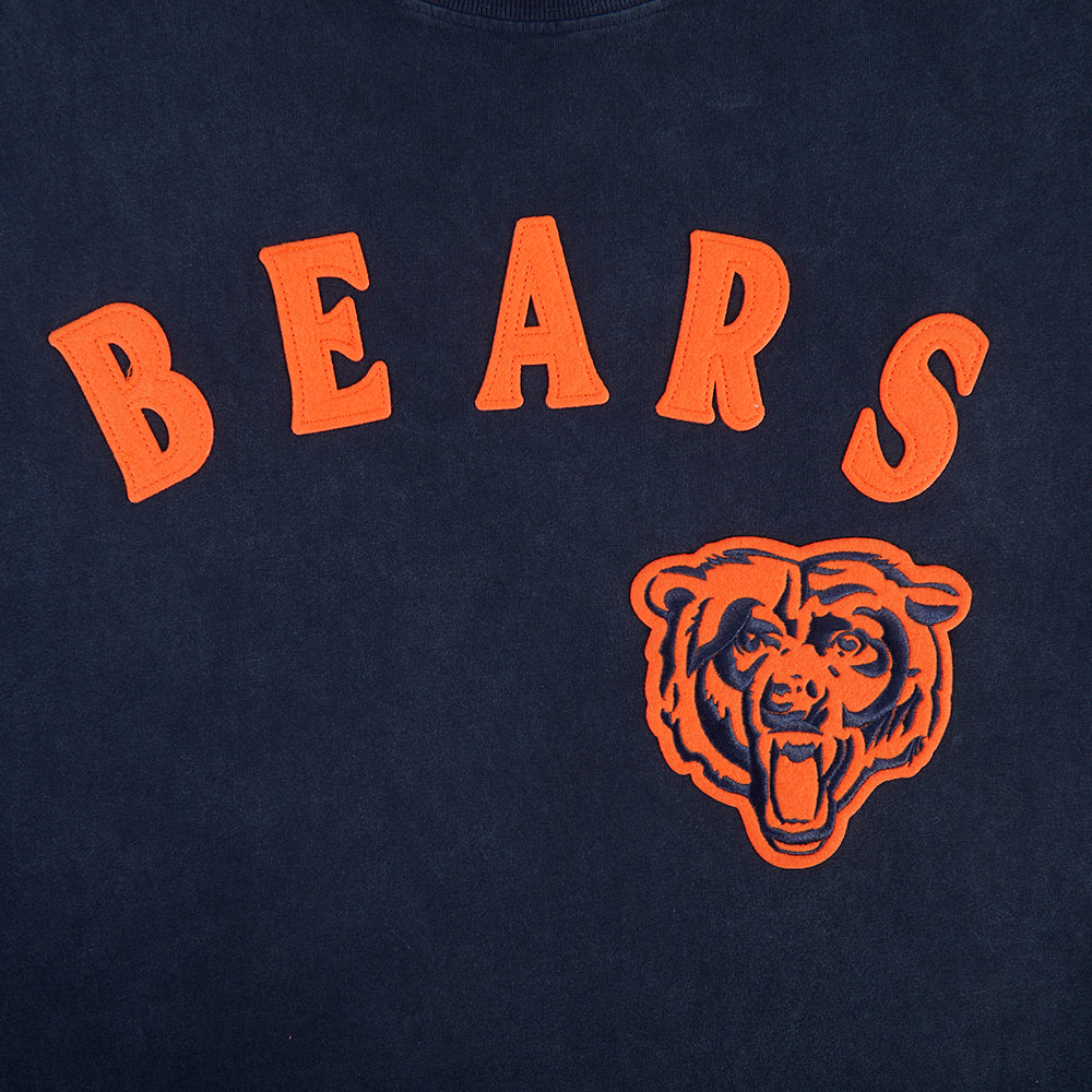 NFL CHICAGO BEARS FIRST TEAM MEN'S S/S TEE (WASHED MIDNIGHT NAVY)