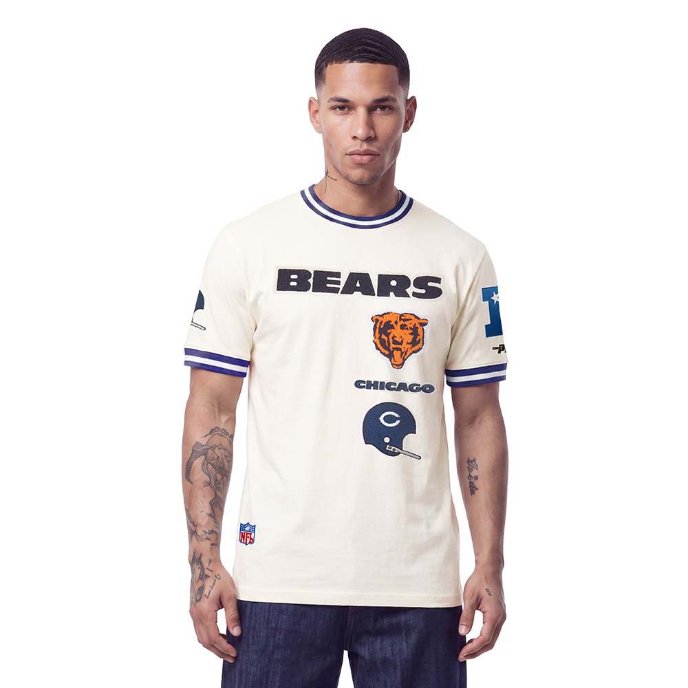 NFL CHICAGO BEARS RETRO CLASSICS MEN'S SHIRT (EGGSHELL/ MIDNIGHT NAVY)