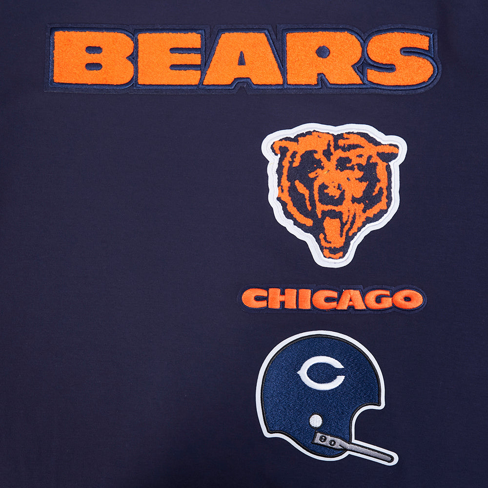 NFL CHICAGO BEARS RETRO CLASSICS MEN'S SHIRT (MIDNIGHT NAVY/ORANGE/MIDNIGHT NAVY)
