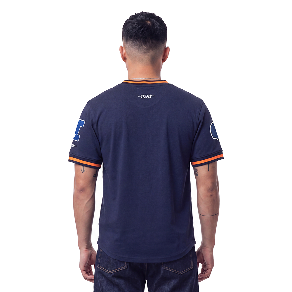 NFL CHICAGO BEARS RETRO CLASSICS MEN'S SHIRT (MIDNIGHT NAVY/ORANGE/MIDNIGHT NAVY)
