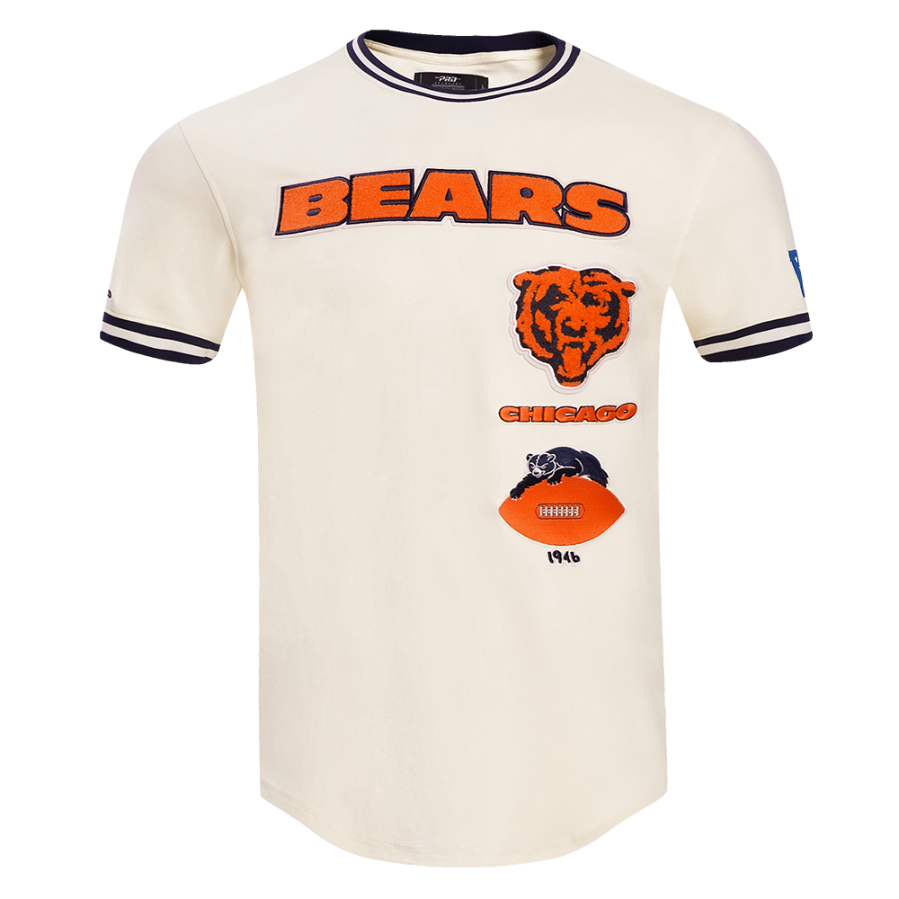 NFL CHICAGO BEARS RETRO CLASSIC MEN'S TEE (EGGSHELL/ MIDNIGHT NAVY)