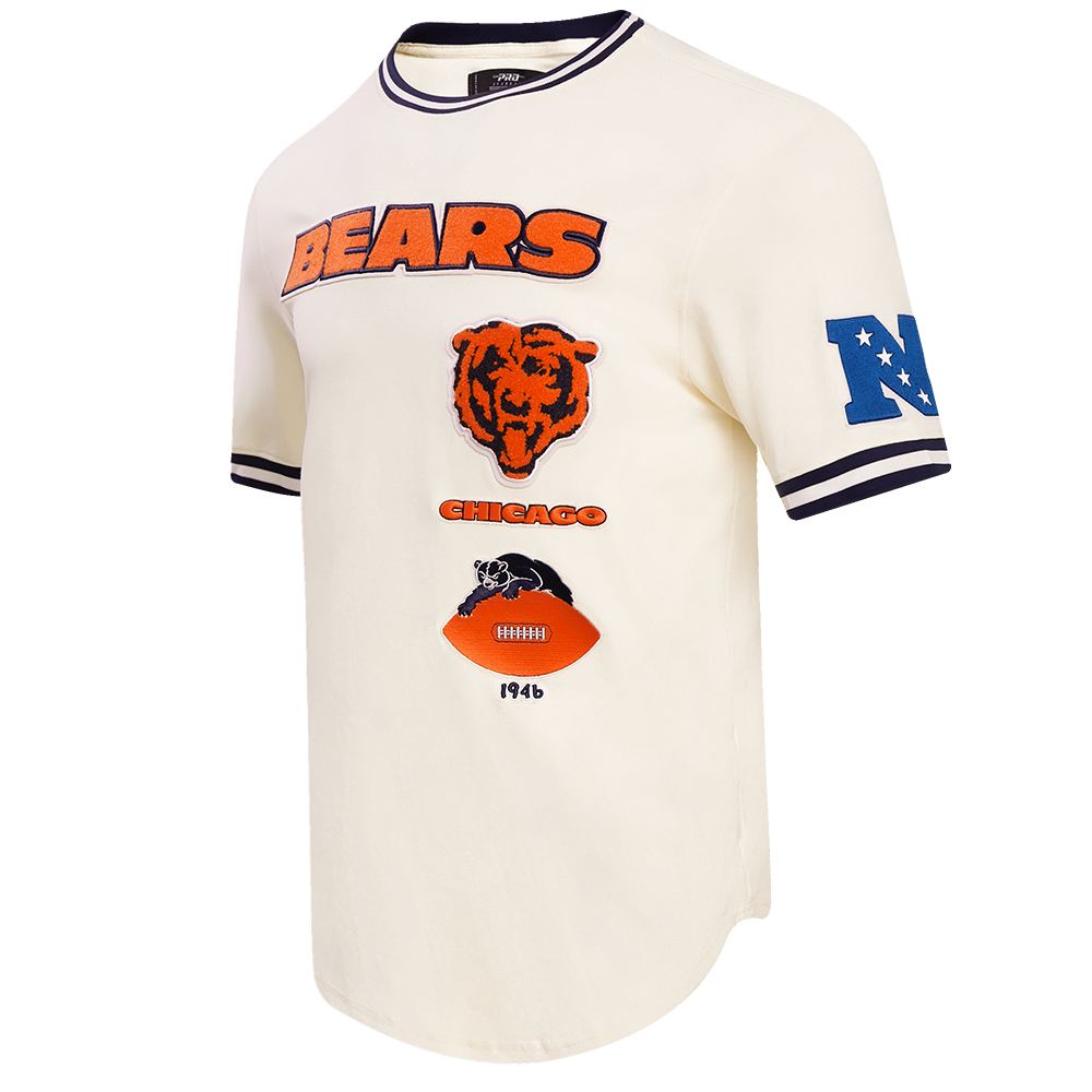 NFL CHICAGO BEARS RETRO CLASSIC MEN'S TEE (EGGSHELL/ MIDNIGHT NAVY)