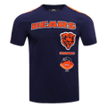 NFL CHICAGO BEARS RETRO CLASSIC T-SHIRT À RAYURES POUR HOMME (MARINE MINUIT/ORANGE/MARINE MINUIT)