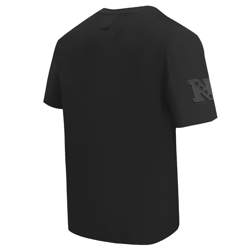 NFL CHICAGO BEARS NEUTRAL T-SHIRT EN JERSEY DE COTON À ÉPAULES TOMBANTES (NOIR)