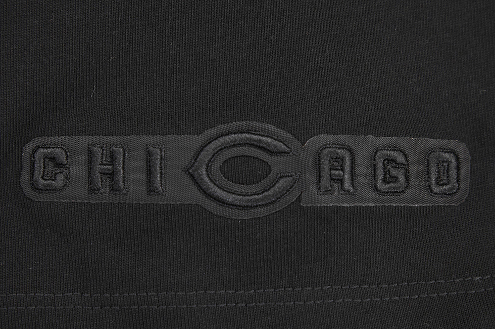 NFL CHICAGO BEARS NEUTRAL T-SHIRT EN JERSEY DE COTON À ÉPAULES TOMBANTES (NOIR)