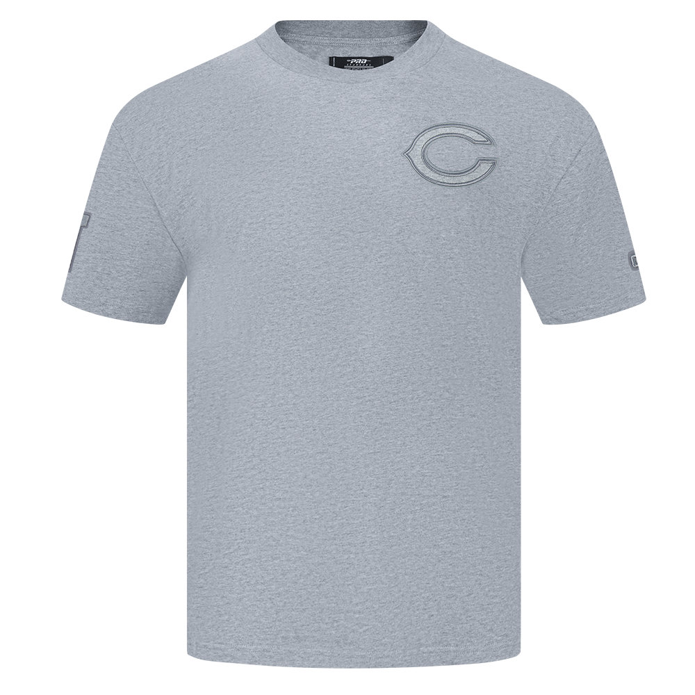 NFL CHICAGO BEARS NEUTRAL MEN'S DROP SHOULDER TEE (DARK HEATHER GRAY)