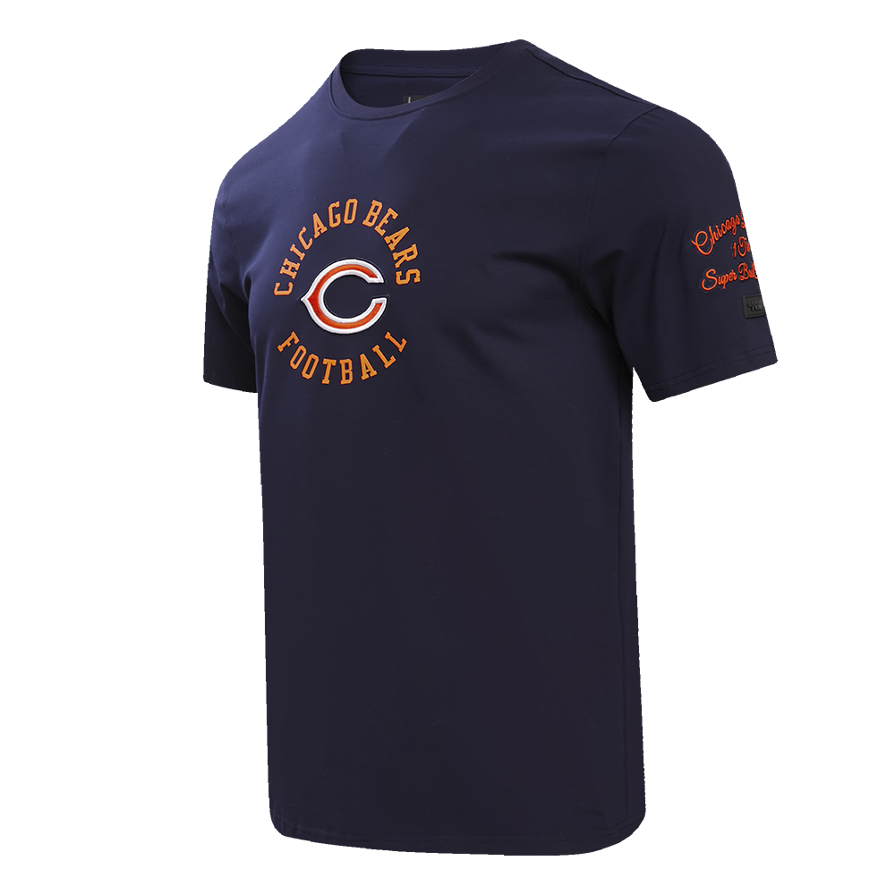 NFL CHICAGO BEARS HYBRID MEN'S TEE (MIDNIGHT NAVY)