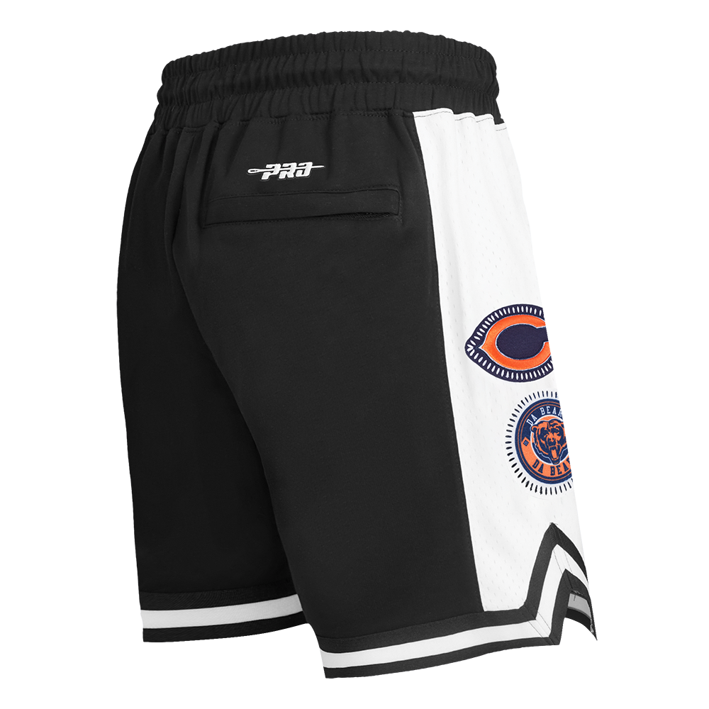 NFL CHICAGO BEARS DIY PICK STITCH MEN'S DOUBLE KNIT 2.0 SHORT (BLACK)