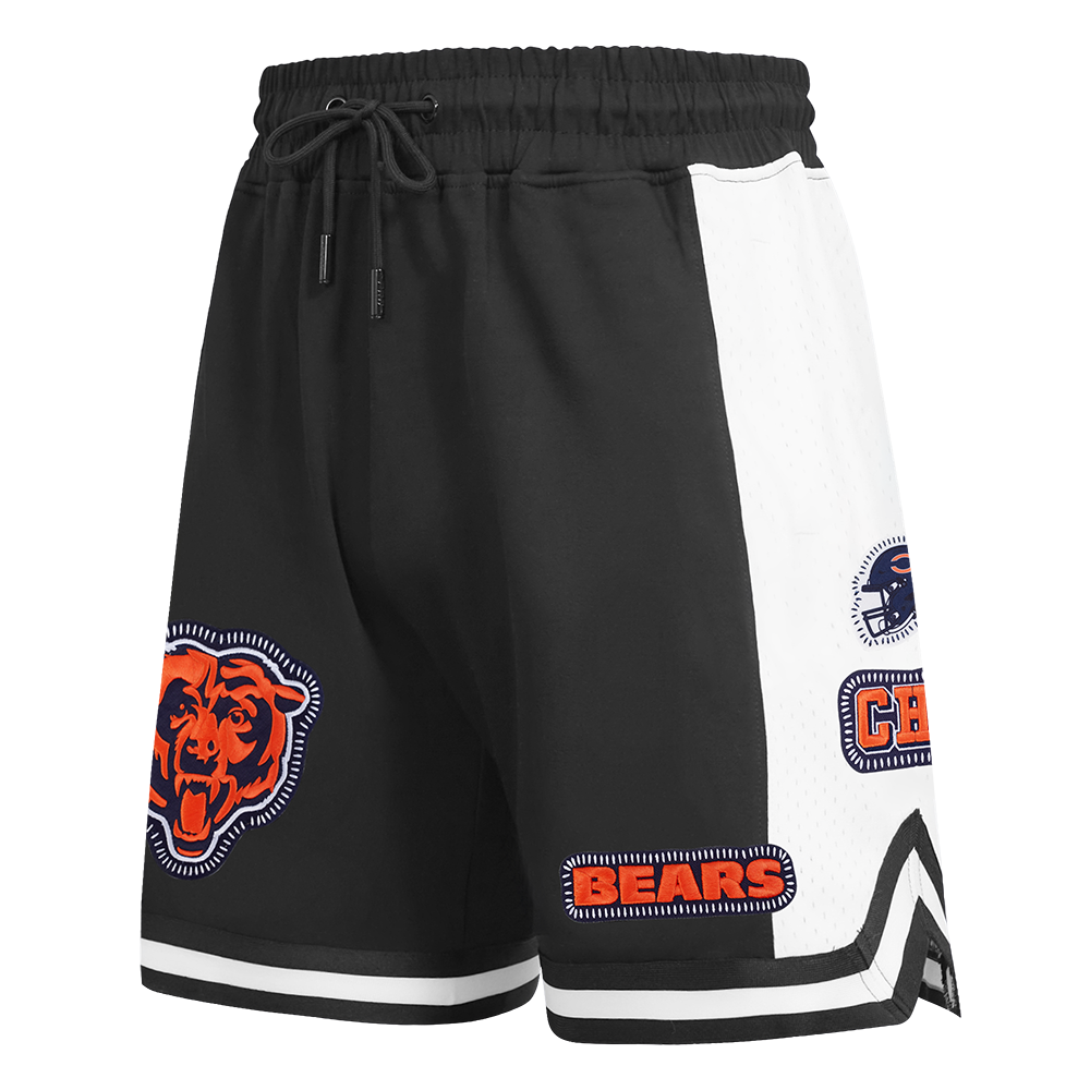 NFL CHICAGO BEARS DIY PICK STITCH MEN'S DOUBLE KNIT 2.0 SHORT (BLACK)