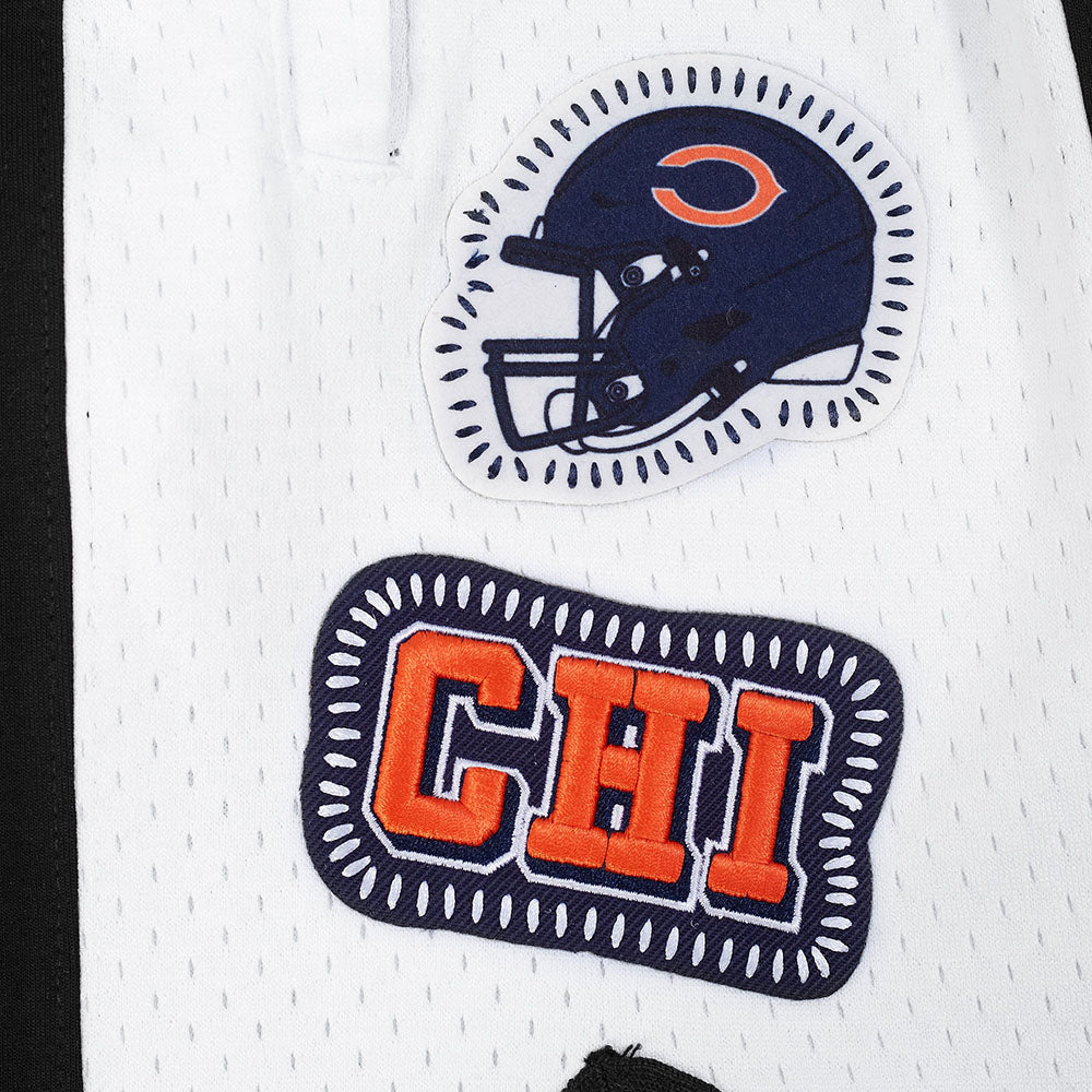 NFL CHICAGO BEARS DIY PICK STITCH MEN'S DOUBLE KNIT 2.0 SHORT (BLACK)