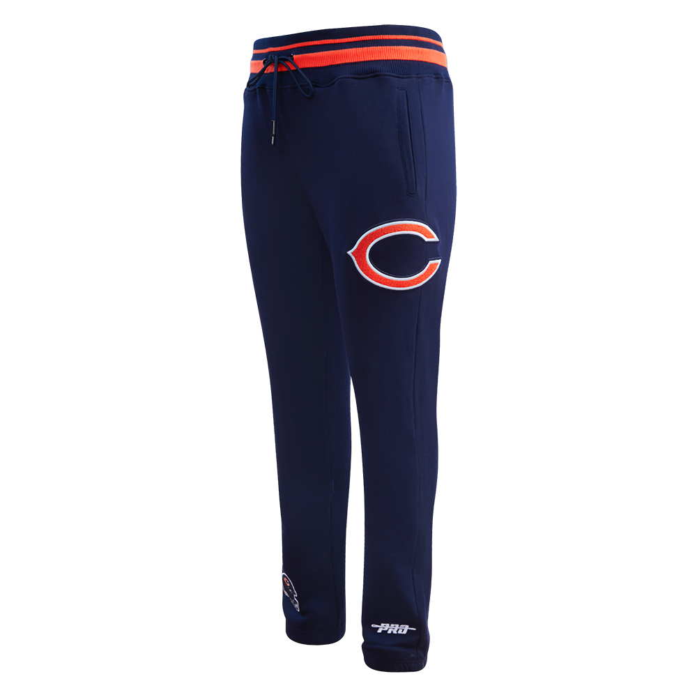 NFL CHICAGO BEARS MASHUP MEN'S RIB SWEATPANT (MIDNIGHT NAVY/ORANGE/MIDNIGHT NAVY)