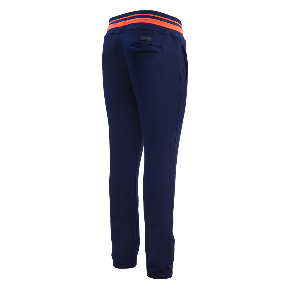 NFL CHICAGO BEARS MASHUP MEN'S RIB SWEATPANT (MIDNIGHT NAVY/ORANGE/MIDNIGHT NAVY)
