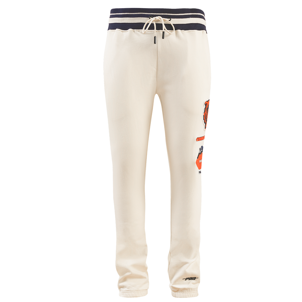 NFL CHICAGO BEARS RETRO CLASSIC PANTALON OUATÉ POUR HOMME (COQUILLE D'ŒUF/MARINE MINUIT)