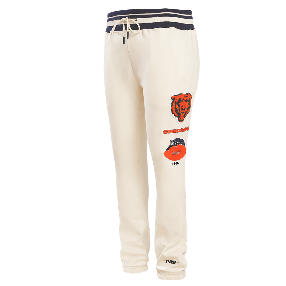 NFL CHICAGO BEARS RETRO CLASSIC PANTALON OUATÉ POUR HOMME (COQUILLE D'ŒUF/MARINE MINUIT)