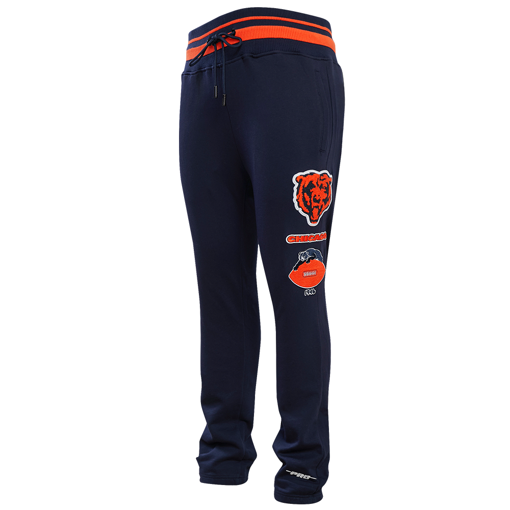 NFL CHICAGO BEARS RETRO CLASSIC MEN'S SWEATPANT (MIDNIGHT NAVY/ORANGE/MIDNIGHT NAVY)