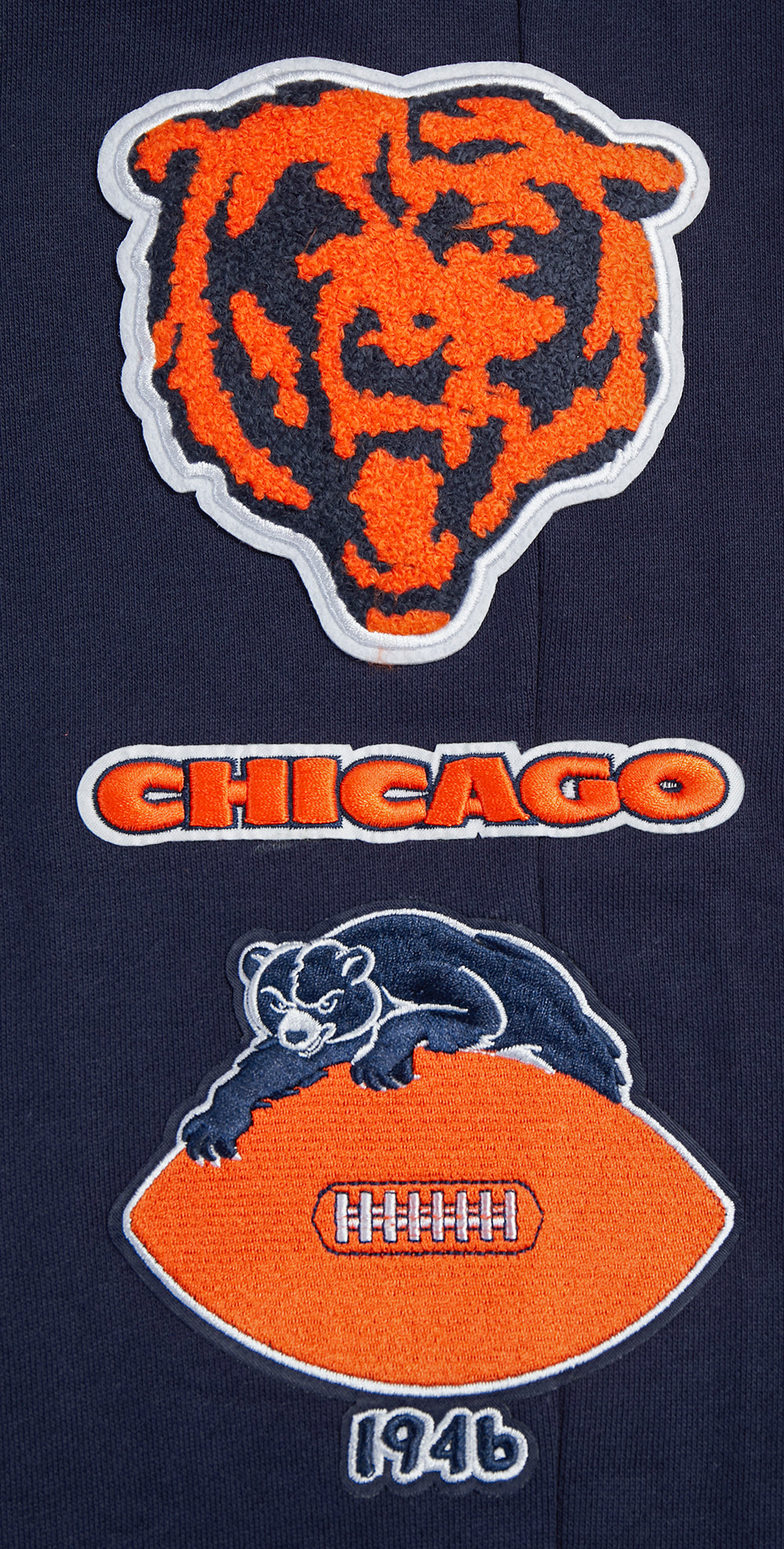 NFL CHICAGO BEARS RETRO CLASSIC MEN'S SWEATPANT (MIDNIGHT NAVY/ORANGE/MIDNIGHT NAVY)